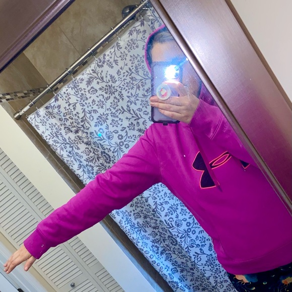 Under Armour Pink Semi-Fitted Storm Sweatshirt XL - Picture 9 of 16